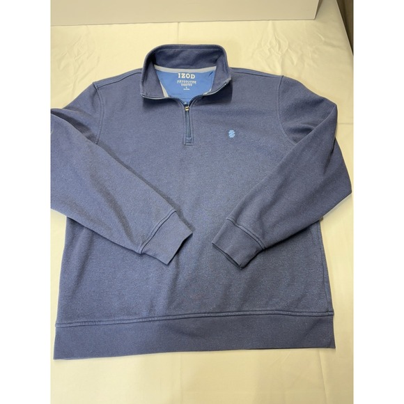 IZOD Advantage Performance Pullover Stretch Top Layer Blue Men's L - Picture 1 of 6